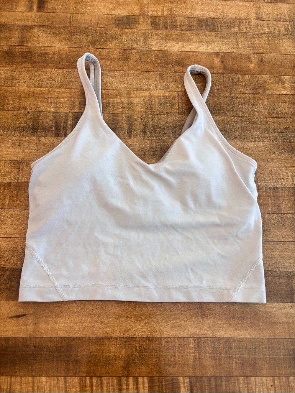 Lululemon align crop bra top white size 6